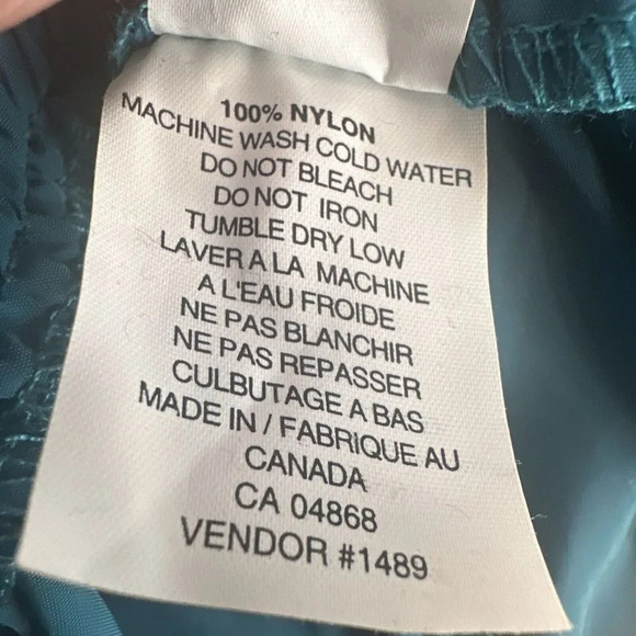 NWT Mountain Equipment Co-Op Nylon Spindrift Windbreaker Pants Mens Size L VTG - Picture 11 of 11